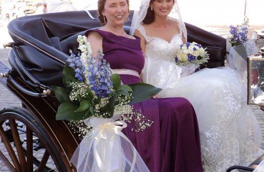 The bride and her mother